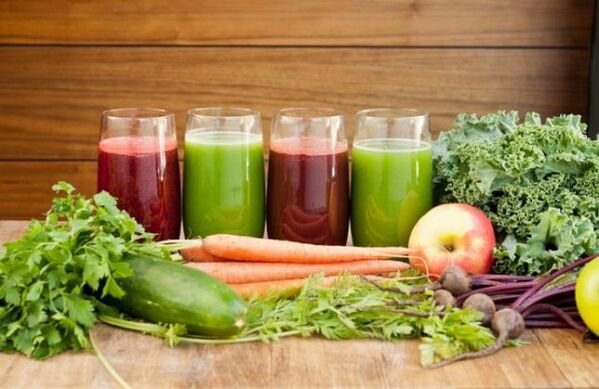 vegetable juice for the treatment of varicose veins